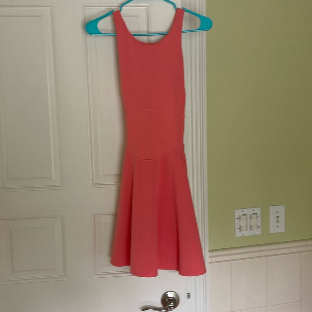 One piece cross back cropped shorts attached tennis/pickleball dress